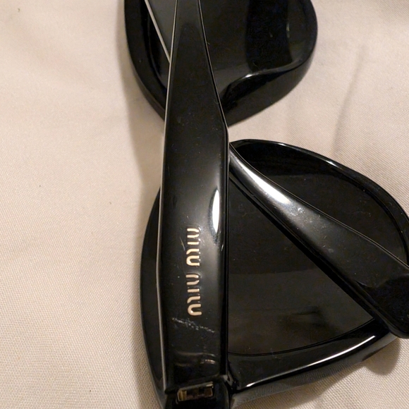Miu Miu Women's Black Sunglasses - Picture 3 of 9